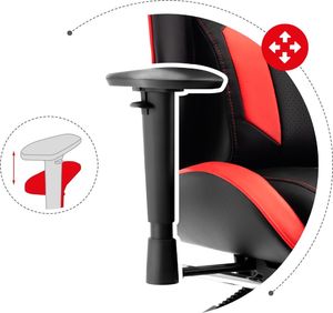 Fotel Huzaro Combat 6.0 czerwony 19