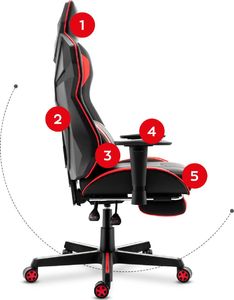 Fotel Huzaro Combat 6.0 czerwony 20