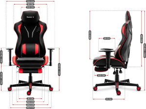 Fotel Huzaro Combat 6.0 czerwony 24