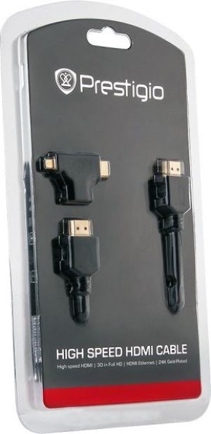 Kabel Prestigio HDMI - HDMI 1.8m czarny (PHDMIAC1) 3