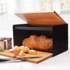 Chlebak Konighoffer bambusowo-stalowy z deską do krojenia (6093) 2