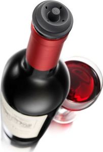 Vacu Vin Pompka próżniowa do wina czarna + 1 korek próżniowy Vacu Vin uniwersalny 2