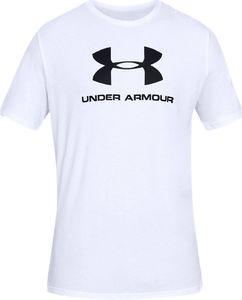 Under Armour Koszulka męska Sportstyle Logo Tee biała r. M (1329590-100) 1