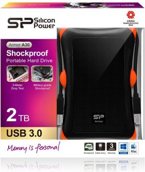 Dysk zewnętrzny HDD Silicon Power Armor A30 2TB Czarny (SP020TBPHDA30S3K) 4