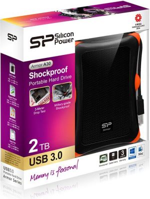 Dysk zewnętrzny HDD Silicon Power Armor A30 2TB Czarny (SP020TBPHDA30S3K) 6