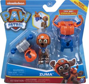 Figurka Spin Master Psi Patrol figurka Zuma + 2 plecaki akcji 1