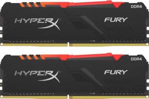 Pamięć HyperX Fury RGB, DDR4, 16 GB, 3733MHz, CL19 (HX437C19FB3AK2/16) 1
