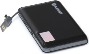Powerbank Platinet Polymer USB + LCD 12000mAh Czarny 2