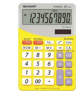 Kalkulator Sharp SHARP CALCULATOR DESKTOP BLISTER ELM332BYL 1