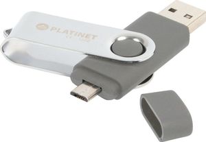 Pendrive Platinet PLATINET ANDROID PENDRIVE USB 2.0 BX-Depo 32GB + microUSB for tablets GREY [43207] 1