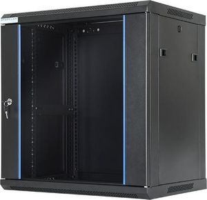 Szafa Start.Lan START.LAN STLWMC-12U-645-GSB-C START.LAN szafa wisząca rack 19 12U 600x450mm czarna (drzwi przednie szklane) 1