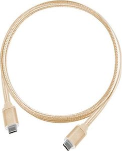 Kabel USB SilverStone USB-C - USB-C 1 m Złoty (SST-CPU06G-1000) 2