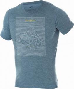 Brubeck Koszulka męska Outdoor Wool stalowa r. S (SS12650) 1