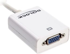 Adapter AV Delock DisplayPort - D-Sub (VGA) biały (61766) 2