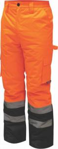 Dedra spodnie ocieplane odblaskowe rozmiar M, pomarańczowe (BH80SP2-M) 1