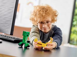 LEGO Minecraft BigFig Creeper i Ocelot  (21156) 7