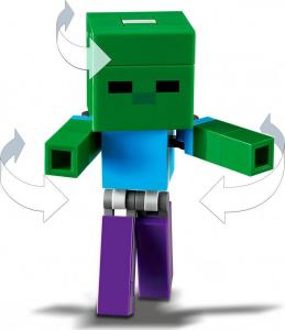 LEGO Minecraft BigFig Świnka i mały zombie (21157) 8