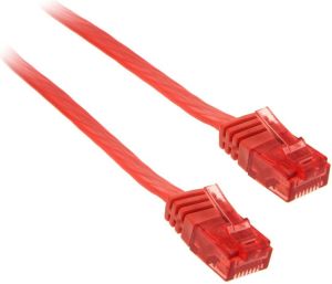 InLine 1m kabel sieciowy U/UTP - 1000 Mbit Cat.6 RJ45 czerwony (71601R) 1