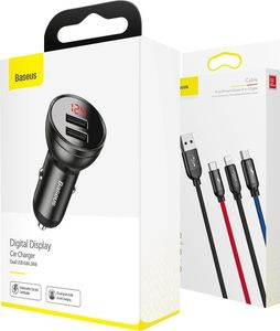 Ładowarka Baseus Three Primary Colors 2x USB-A 4.8 A  (TZCCBX-0G) 17