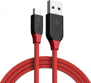 Kabel USB Blitzwolf USB-A - 1.8 m Przezroczysty (BW-MC4 Red ) 2