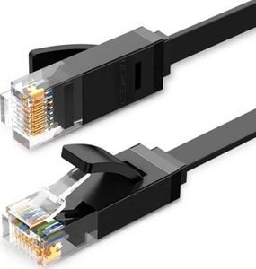 Ugreen Płaski kabel sieciowy UGREEN Ethernet RJ45, Cat.6, UTP, 2m (czarny) 1