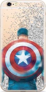 ERT ETUI PŁYNNY BROKAT MARVEL KAPITAN AMERYKA 002 SAMSUNG GALAXY A10 standard 1