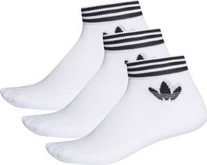 Adidas Skarpety adidas Originals Trefoil Ankle Socks 3P EE1152 EE1152 biały 39-42 1