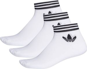 Adidas Skarpety adidas Originals Trefoil Ankle Socks 3P EE1152 EE1152 biały 43-46 1
