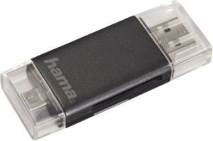 Czytnik Hama 2in1 microUSB/USB 2.0 (001239760000) 1