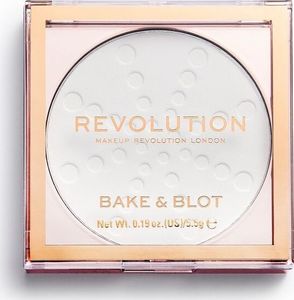 Makeup Revolution Bake & Blot Puder prasowany White 5.5g 1