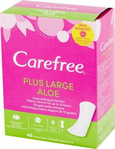 Carefree Carefree Plus Large Aloe Wkładki higieniczne 1op.-46szt 1