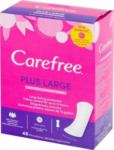 Carefree Carefree Plus Large Wkładki higieniczne Light Scent - delikatny zapach 1op.-46szt 1
