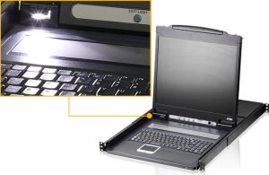 Konsola KVM Aten ATEN CL1316N-ATA-AG ATEN KVM 16 port LCD 19 + keyboard + touchpad PS/2 or USB, 1U 19 Rack 3