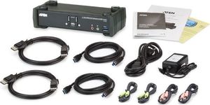 Przełącznik Aten Przełącznik KVMP USB 3.0 4K DisplayPort CS1922 4