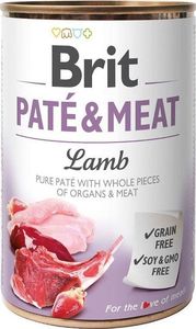 Brit Brit Pate & Meat Dog Lamb puszka 800g 1