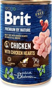 Brit Brit Premium By Nature Chicken & Hearts puszka 400g 1