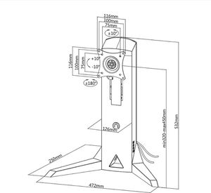 Maclean Stojak biurkowy na monitor 17" - 32" NanoRS (RS110) 4