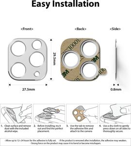Ringke RINGKE CAMERA STYLING IPHONE 11 PRO SILVER 8