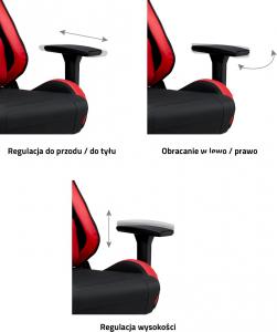 Fotel IMBA Seat Warrior Czerwony 8