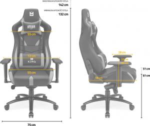Fotel IMBA Seat King Biały 6