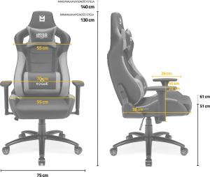 Fotel IMBA Seat Rogue Szary 6