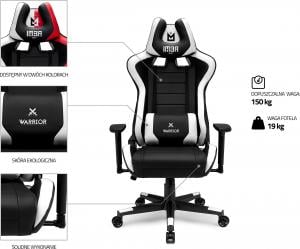 Fotel IMBA Seat Warrior Biały 5