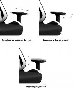 Fotel IMBA Seat Warrior Biały 8