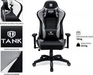 Fotel IMBA Seat Tank Szary 5
