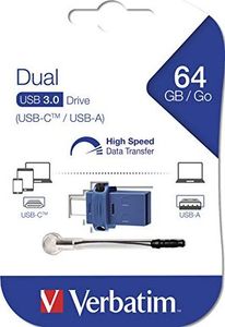 Pendrive Verbatim Store ‘n’ Go Dual, 64 GB  (49967) 2