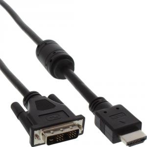 Kabel InLine HDMI - DVI-D 0.3m czarny (17658) 1