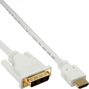 Kabel InLine HDMI - DVI-D 5m biały (17665U) 1