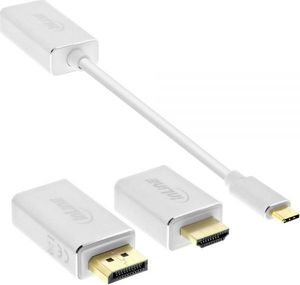 Adapter USB InLine USB-C - DisplayPort Biały  (64109S) 2