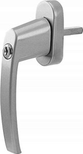 Olympia Fenstergriff mit Schloss FGS 100, silber 3