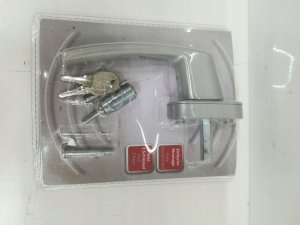 Olympia Fenstergriff mit Schloss FGS 100, silber 4